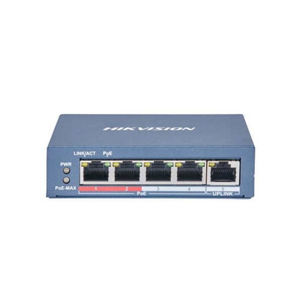 SWITCH 4 PUERTO GIGA POE HIKVISION