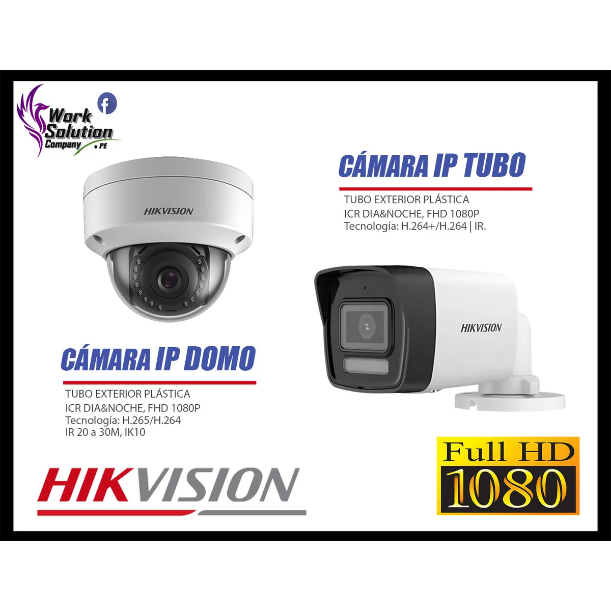 Kit 4 Cámaras Seguridad IP Poe Hikvision Full HD Audio Incorporado HDMI 3M Disco 1TB - Imagen 4